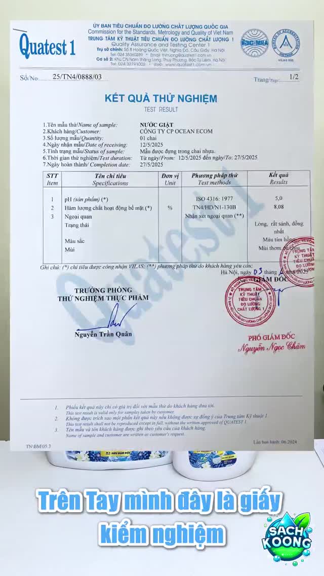 Nước Giặt Xả SẠCH KOONG Hương Ban Mai Tươi Mát Thanh Lịch, Lưu Hương Dài Lâu, Đánh Bay Vết Bẩn Cứng Đầu, 4.8KG-4.5L SẠCH KOONG